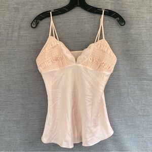 VTG silk cami in blush pink